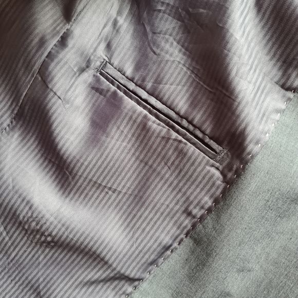 POLITIX Luxe M Mens Grey Luxury Wool Blend Jacket - Picture 7 of 13